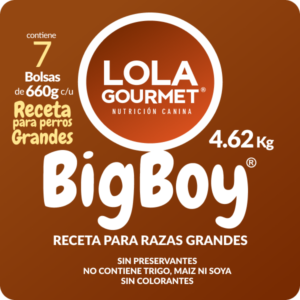 Lola Gourmet Receta Big Boy. Alimento de Grado Humano para perros - 7 Bolsas de 660g (4.62 Kg de comida)