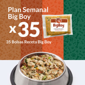 Plan Personalizado Semanal. 35 Bolsas 660g. Receta Big Boy